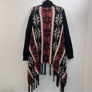 Desigual open front fringe cardigan